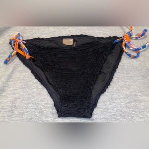 Black Crochet Bikini Bottom